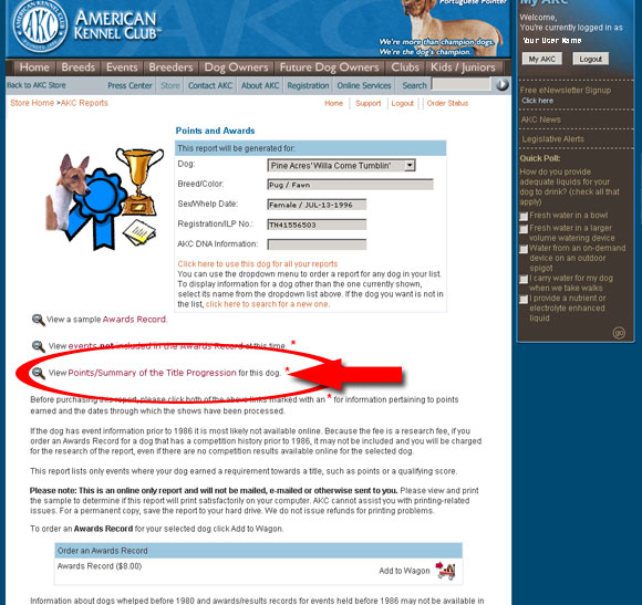 How to View the Free Points/Summary of the Title Progression Report for How to View the Free Points/Summary of the Title Progression Report for